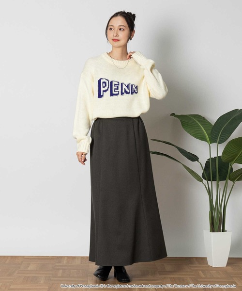 Right-on（ライトオン） ニット セーター カレッジロゴニット