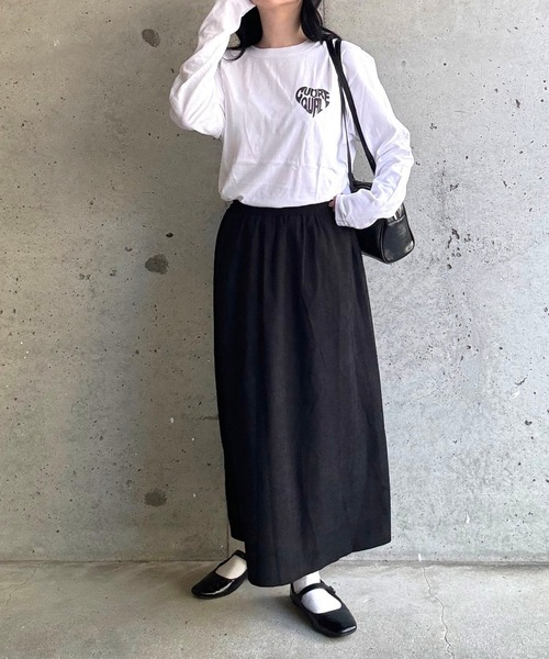 tシャツ ハート文字プリントロングTシャツ レディース : ZOZOTOWN