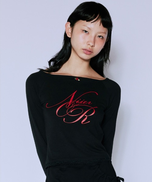 柔らかい NIIER NOR tシャツ A'GEM/9 × .kom 「NIIER NOR/ニア ノア トップス