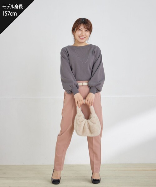 Tiaclasse パンツ カラーテーパードパンツ レディース : ZOZOTOWN
