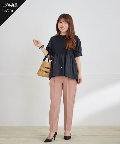 Tiaclasse パンツ カラーテーパードパンツ レディース : ZOZOTOWN