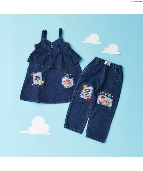 ディズニーキャラクター レインボージャンスカ キッズ服