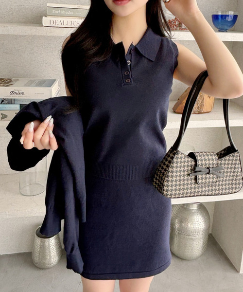Ada. セットアップ 3pcs アンサンブル セットアップ ノースリーブ