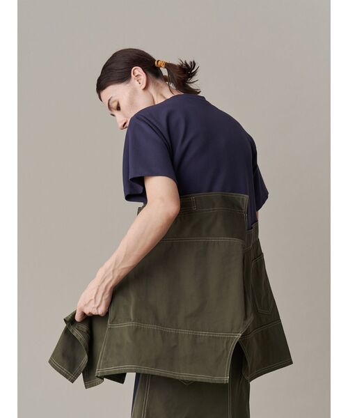 UN3D. tシャツ DENIM DETAIL DOCKING T-SH「セットアップ着用