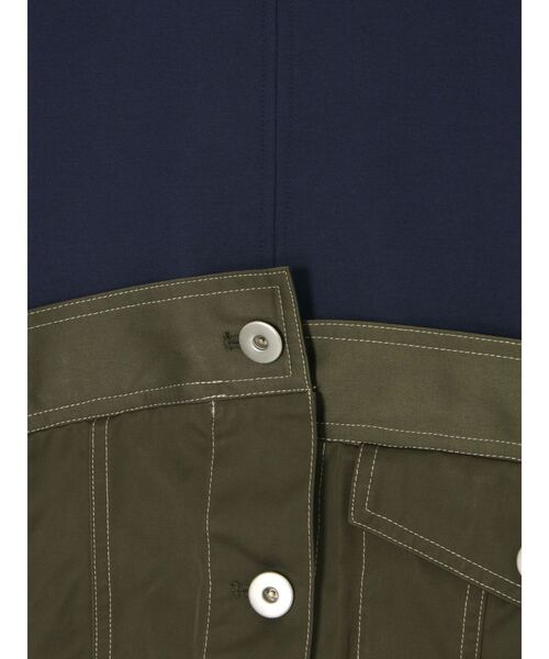 早い者勝ち 完売品【新品】UN3D デニムディテールドッキングTシャツ 36 UN3D. tシャツ DENIM DETAIL DOCKING T-SH「セットアップ着用