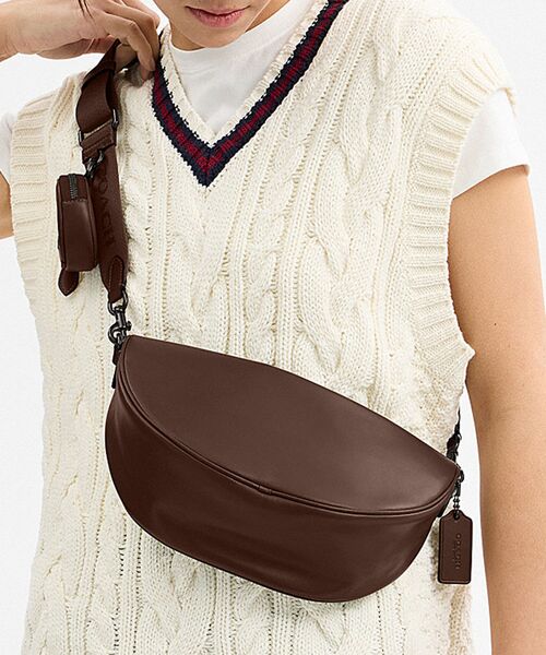 【 COACH 】ホール ソフト スリング バッグ COACH ショルダーバッグ ホール ソフト スリング バッグ メンズ