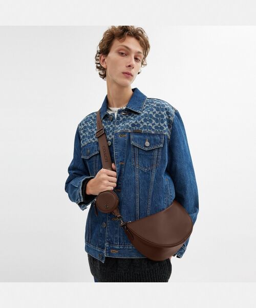【 COACH 】ホール ソフト スリング バッグ COACH ショルダーバッグ ホール ソフト スリング バッグ メンズ