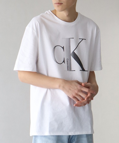 [ ] CKロゴ 半袖Tシャツ Calvin Klein tシャツ 「Calvin Klein/カルバンクライン」 CK