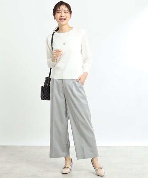 Reflect / リフレクト 【夏SALE／WEB先行カラーあり／洗える】パフスリーブニット Reflect｜【夏SALE/WEB先行カラーあり/洗える】パフスリーブ