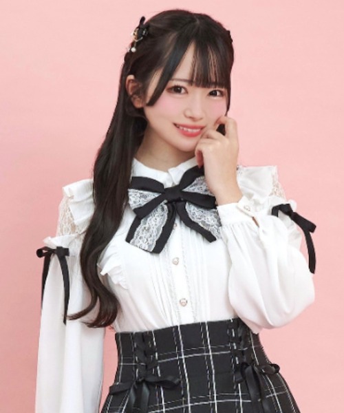 ブラウス シャツ 肩レースピンタックブラウス レディース
