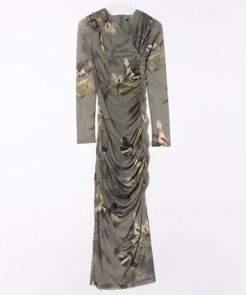 ALLSAINTS（オールセインツ） ワンピース HANAKO PRINT MESH WRAP MAXI