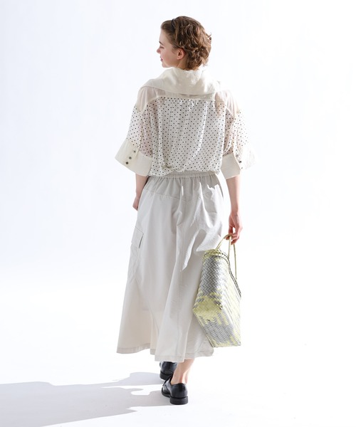 【定価1.5万】ケレン Kelen *Big Collar blouse Yalen セーラーカラーブラウス*Mシャツトップス長袖(m1-2502-107)【80C52】 Kelen 【定価1.5万】ケレン *Big Collar blouse Yalen セーラー