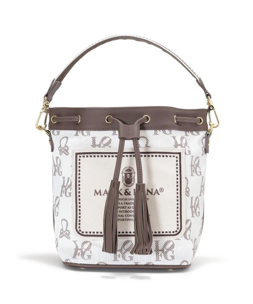 マークアンドロナEver Monogram Mesh Cinch Bag