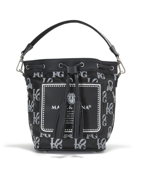 マークアンドロナ　バッグ　美品 マークアンドロナEver Monogram Mesh Cinch Bag