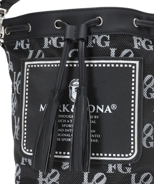 MARK AND LONA 黒 ナイロン バッグ MARK&LONA トートバッグ Ever Monogram Mesh Cinch Bag メンズ