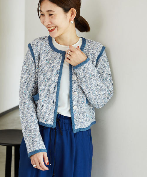 VERMEIL par iena（ヴェルメイユパーイエナ） ニットカーディガン FREE