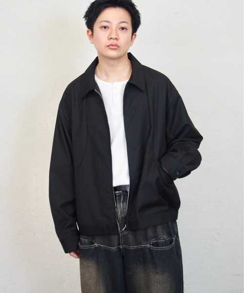 BlessU ブラック ジップアップジャケットsize M 2B417ABE-46D9-471D-BDD3-