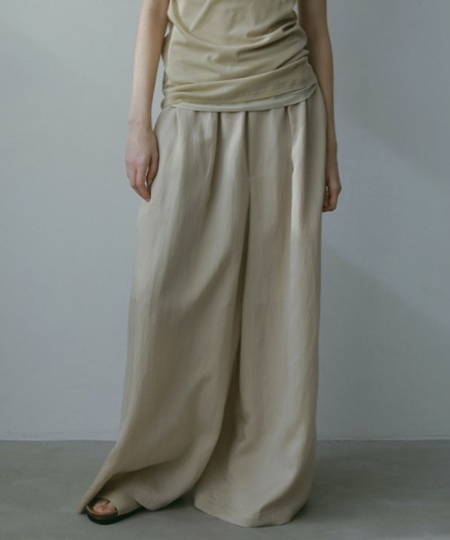 ETRETOKYOリラクシータックワイドパンツ リラクシータックワイドパンツ(S BEIGE): ボトムス │ ETRE