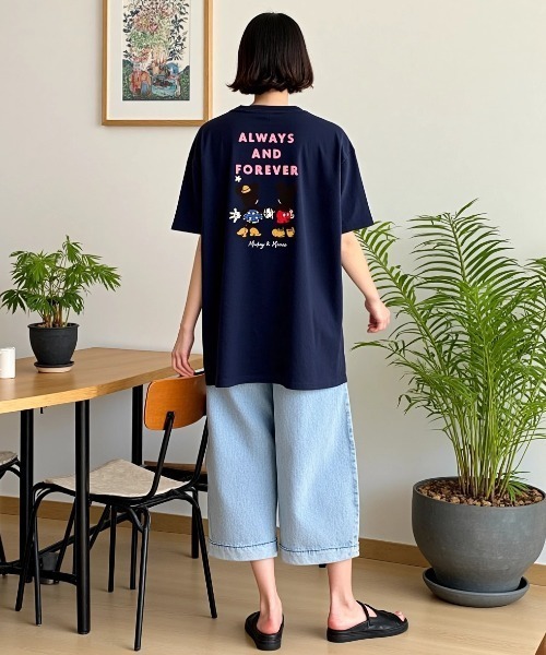 Disney（ディズニー） アロハシャツ tシャツ 半袖 オーバーサイズ 