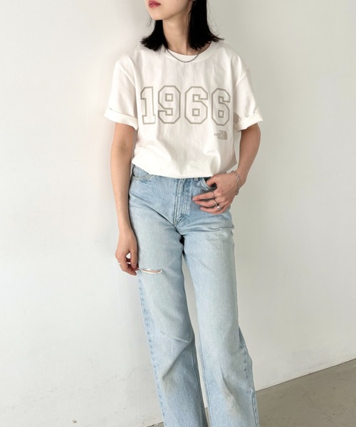 ★国内在庫/即発可*The North Face*1966 ロゴTシャツ/WHITE★ ☆国内在庫/即発可*The North Face*1966 ロゴTシャツ/WHITE