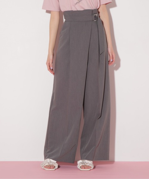 すぐ届く【JILL by JILL STUART】可愛い アシメ ラップ パンツ アシメティアードロングスカート | JILL by JILL STUART（ジル