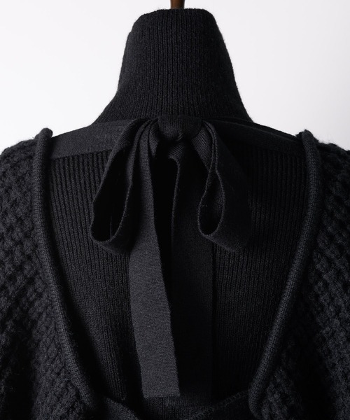 「LA BELLE ETUDE」 ニットアンサンブル FREE ネイビー レディース_画像4