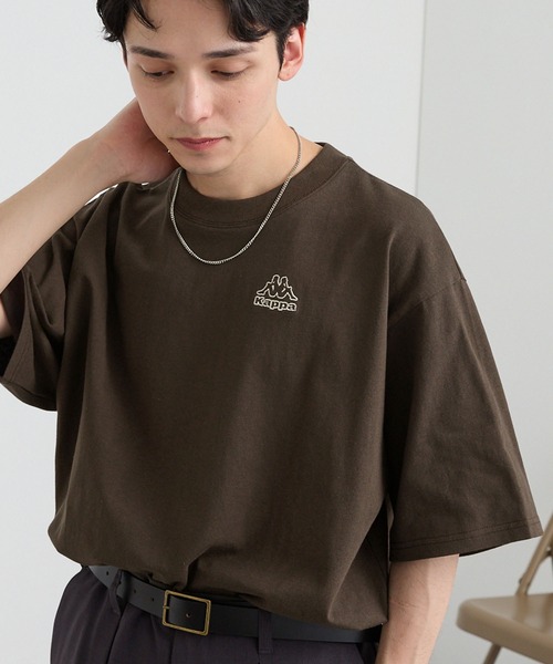 Kappa tシャツ Kappa/カッパ 別注 ロゴ刺繍 オーバーサイズ半袖T