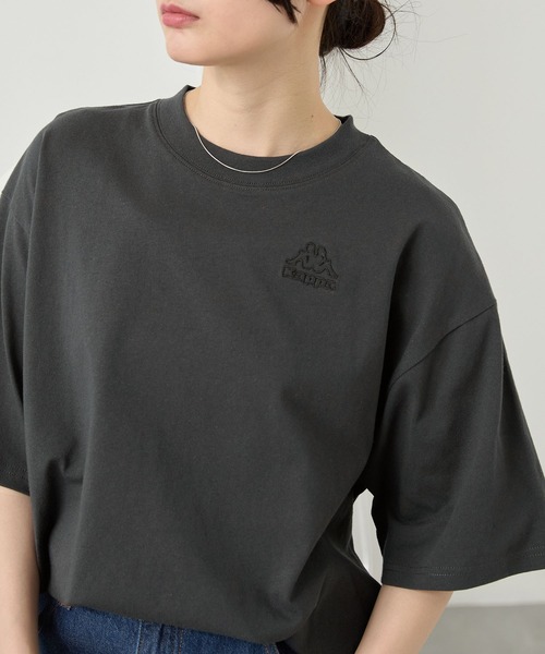 Kappa tシャツ Kappa/カッパ 別注 ロゴ刺繍 オーバーサイズ半袖T