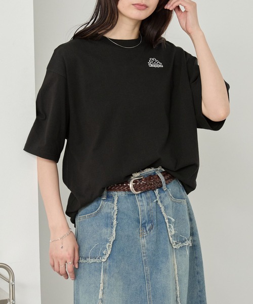 Kappa/カッパ 別注 ロゴ刺繍 オーバーサイズ半袖Tシャツ MONO