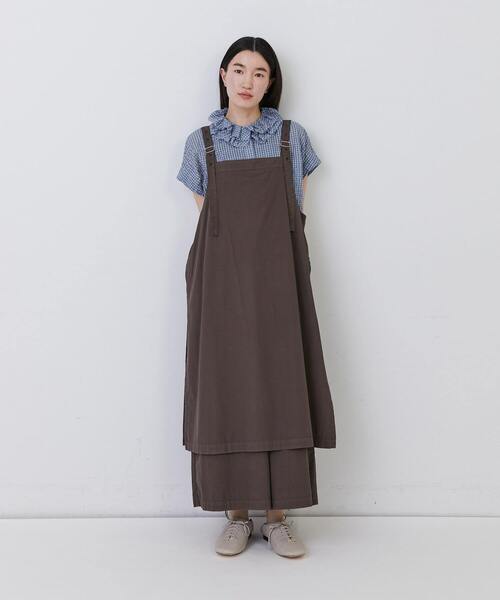 コンジェペイエアデュートリステス　コットン　リネン　タックフリル　ブラウス ー ◼︎BLOUSE ¥13,200 タックフリルが華やかなノースリーブ