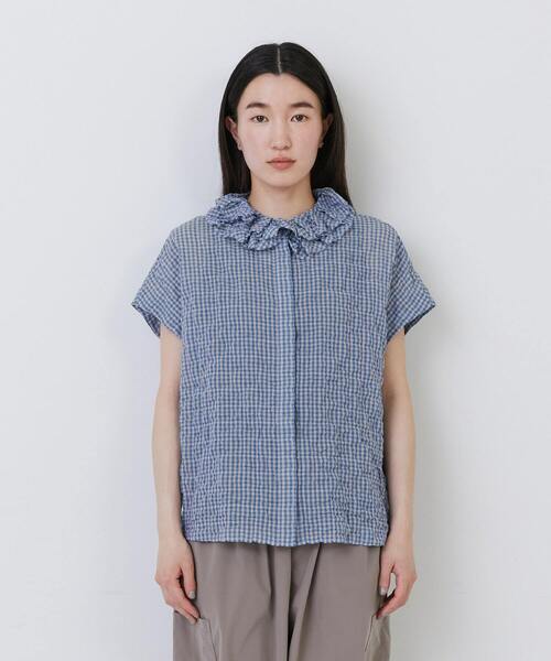 conges payes ADIEU TRISTESSE ブラウス シャツ タックフリル