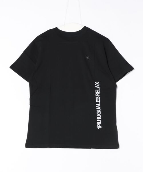 【1PIU1UGUALE3 RELAX】バーチカルエンブロイディー半袖Tシャツ 1PIU1UGUALE3 RELAX tシャツ 「1PIU1UGUALE3」 VERTICAL LOGO