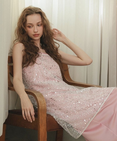 【新品未使用】andresd kirakira spangle dress kirakira spangle dress | ANDRESD