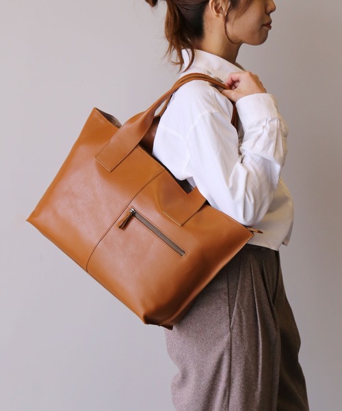 Jamale本革トートバッグ Jamale トートバッグ 「Jamale」本革トートバッグ 大きめ 大容量