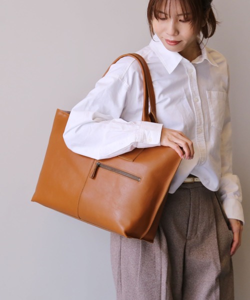 Jamale本革トートバッグ Jamale トートバッグ 「Jamale」本革トートバッグ 大きめ 大容量