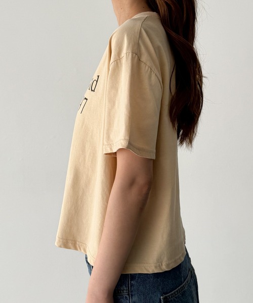   Jeans レディース Tシャツ 半袖 Diffused Monologo セール】El mar レイヤードTシャツ（Tシャツ/カットソー