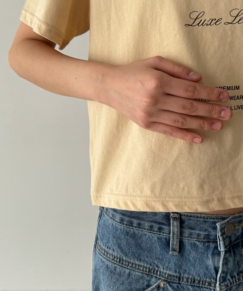 「CANAL JEAN」 「El mar」半袖カットソー ONE SIZE ベージュ レディース CANAL JEAN tシャツ El mar コットンラウンドネックTシャツ