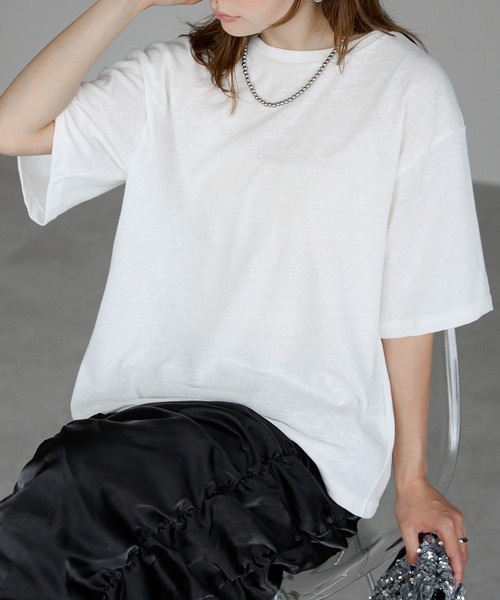 tシャツ EasyCare+スリットTシャツ レディース EasyCare+スリットTシャツ（Tシャツ/カットソー）｜Chacott