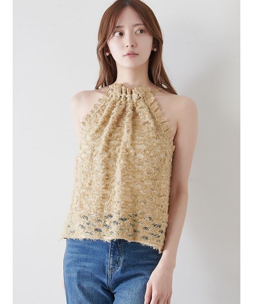 SNIDEL tシャツ ホルターカットプルオーバー レディース