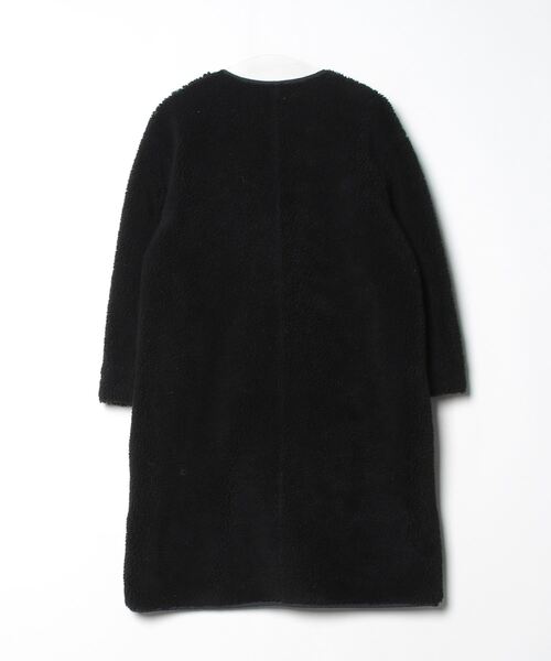 UNITED ARROWS ブラック ノーカラーコート レディース 36 UNITED ARROWS（ユナイテッドアローズ） ノーカラーコート 36 ブラック