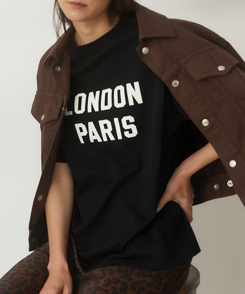 tシャツ BLACK ロゴTシャツ レディース