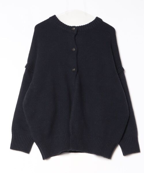 ADAM ET ROPE'（アダムエロペ） ニットカーディガン FREE ネイビー