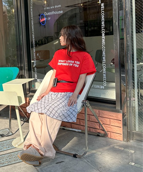 「PILIT」 半袖Tシャツ MEDIUM イエロー レディース