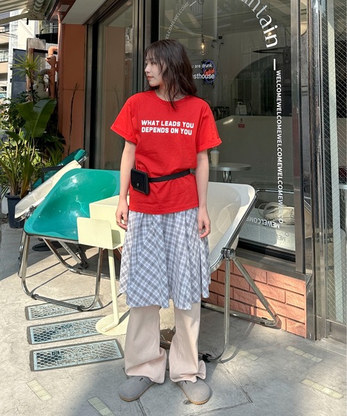 「PILIT」 半袖Tシャツ MEDIUM イエロー レディース