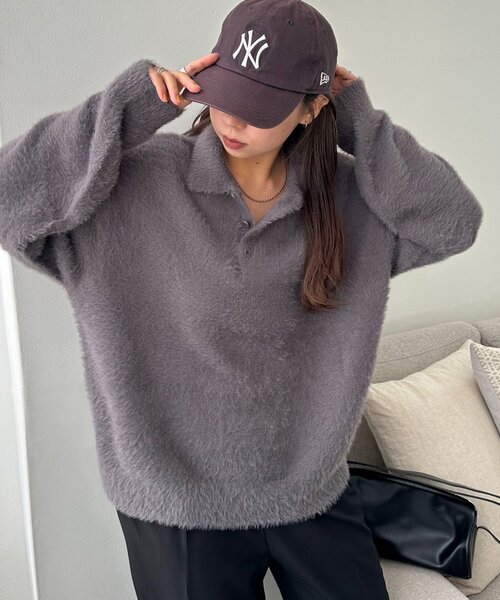 Discoat（ディスコート） ニット セーター 「ユニセックス」ミンク