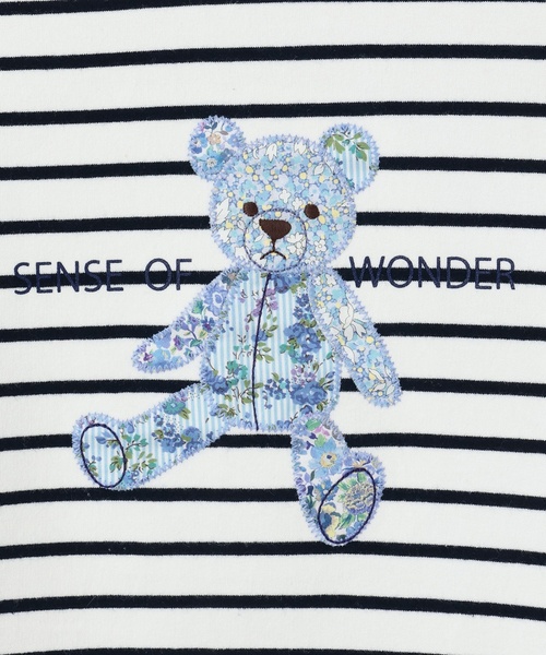 sense of wonder tシャツ リバティクマボーダープルオーバー キッズ