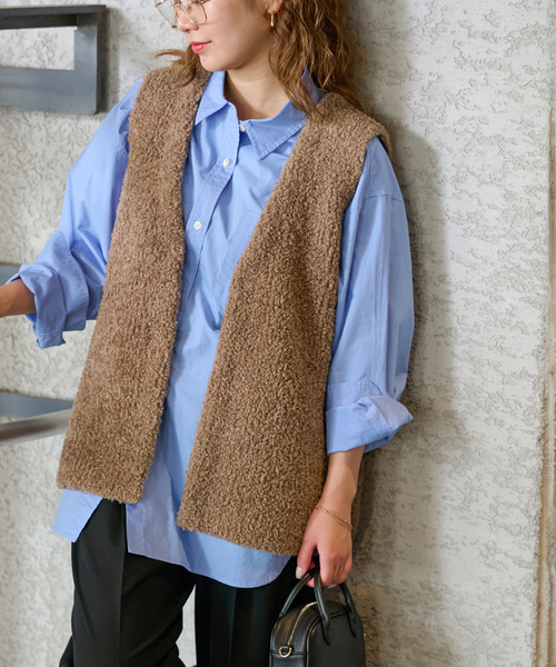 JOURNAL STANDARD relume ニットベスト JOURNAL STANDARD relume ベスト ジレ ボアニットベスト