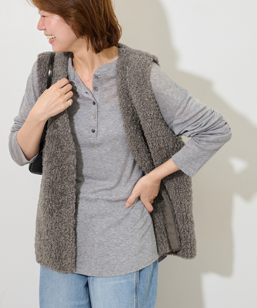 JOURNAL STANDARD relume ニットベスト JOURNAL STANDARD relume ベスト ジレ ボアニットベスト