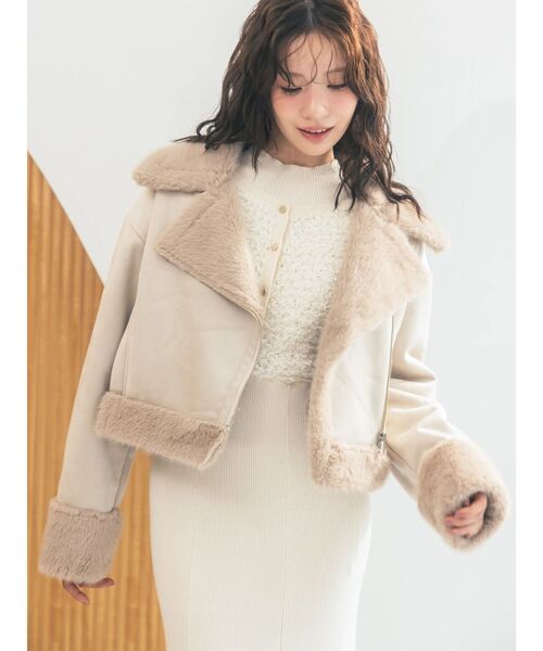 MERCURYDUO（マーキュリーデュオ） ムートンコート ボアコート