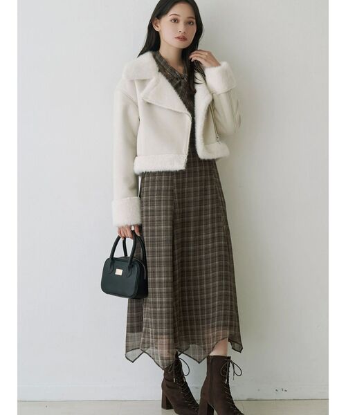 MERCURYDUO（マーキュリーデュオ） ムートンコート ボアコート